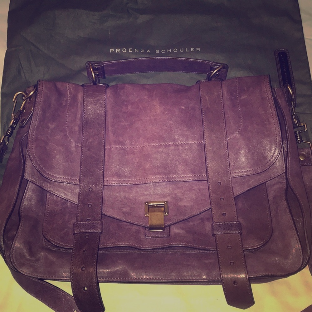 Purple Proenza Schouler PS1 Messenger Bag (Large)